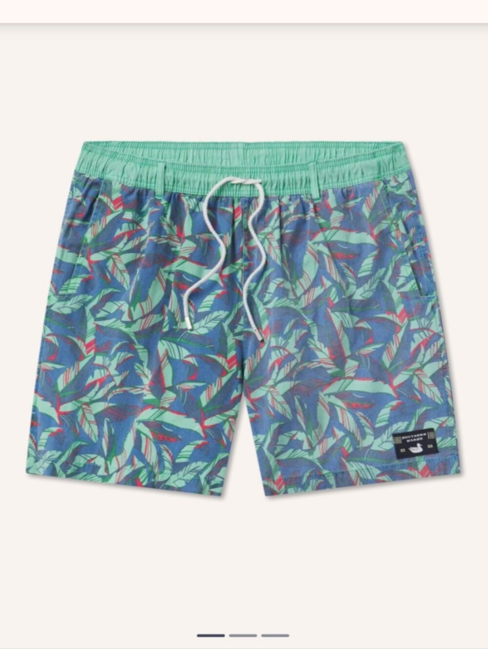 Southern Marsh Men SEAWASH Shoals Swim Trunks- Bayside Size Large